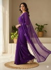 Tew Soft Georgette Hand Work Fancy Sarees Wholesale Price In Surat